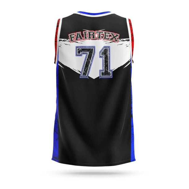 Fairtex Basketball Jersey Grunge Shield - MMA Warehouse