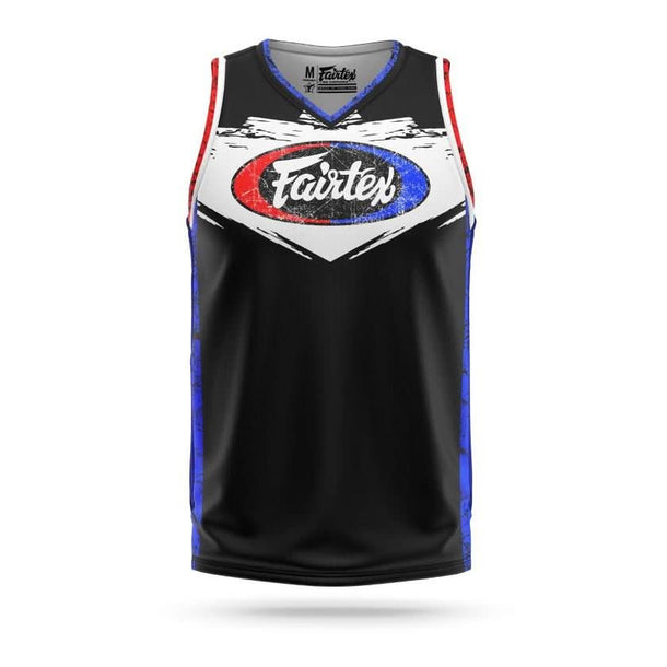 Fairtex Basketball Jersey Grunge Shield - MMA Warehouse