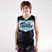 Fairtex Basketball Jersey Turqoise Grunge Shield - MMA Warehouse