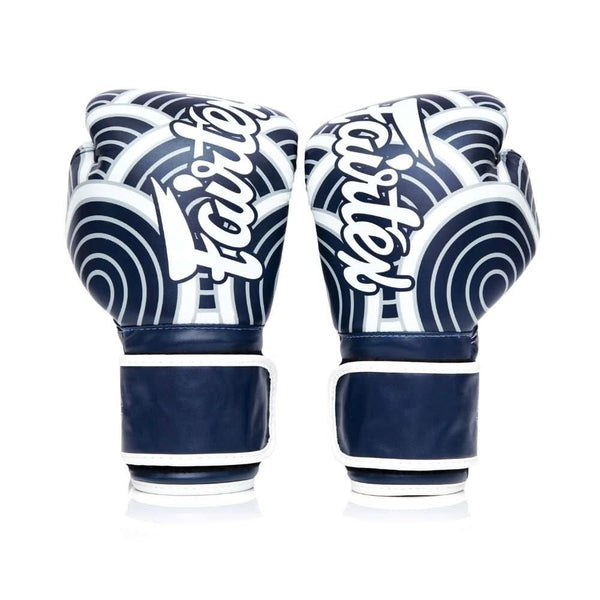 Fairtex BGV14 Microfiber Boxing Gloves - Blue Wave Edition - MMA Warehouse