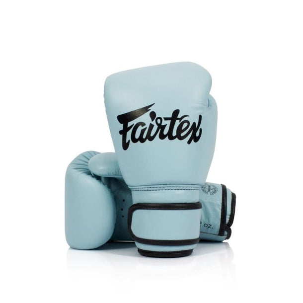 Fairtex BGV20 Limited Edition Pastel Blue Velcro Boxing Gloves - MMA Warehouse
