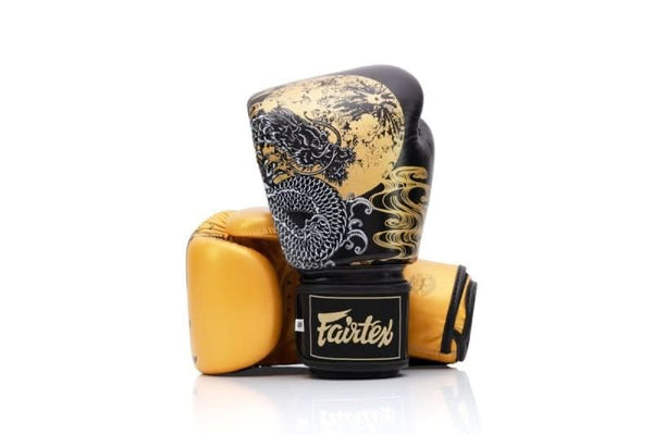 Fairtex BGV26 Harmony Six Black - Gold Boxing Gloves - MMA Warehouse