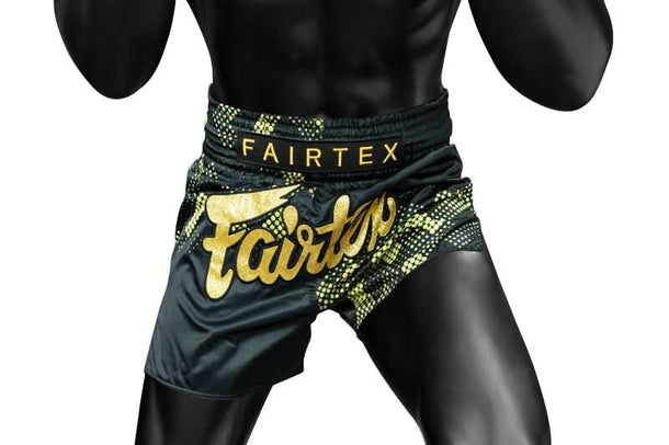 Fairtex BS1931 'Heart of Gold' Muay Thai Shorts - MMA Warehouse