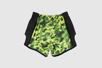 Fairtex Green Camo Slim Cut Kickboxing Shorts