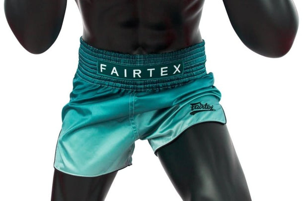 Fairtex Green Fade Slim Cut Muay Thai Shorts - MMA Warehouse