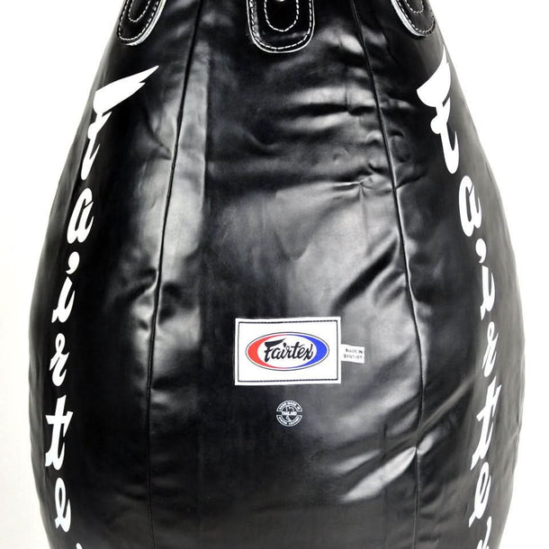 Fairtex HB15 Super Teardrop Heavy Bag - Unfilled - 3ft - Black - MMA Warehouse