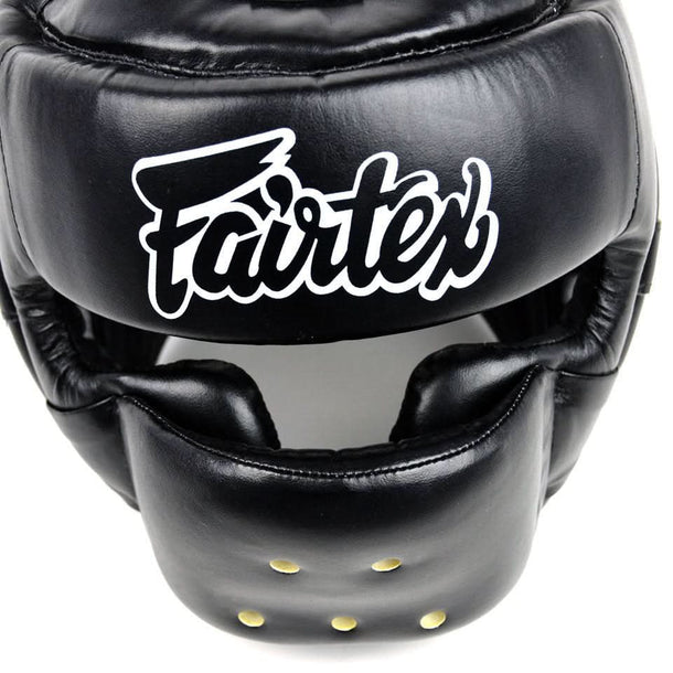 Fairtex HG14 Full Face Headguard - Black - MMA Warehouse