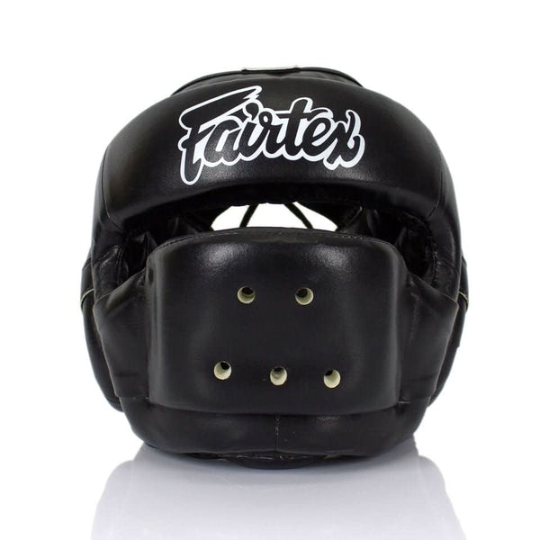 Fairtex HG14 Full Face Headguard - Black - MMA Warehouse