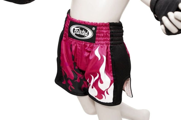 Fairtex Kickboxing Shorts for Kids - "Eternal Flame" - MMA Warehouse