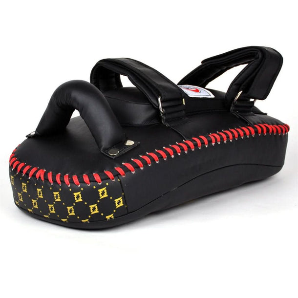 Fairtex KPLC5 Light Weight Thai Kick Pads - Black/Gold - Pair - MMA Warehouse