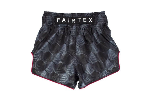 Fairtex "Stealth" Black Slim Cut Muay Thai Short - MMA Warehouse