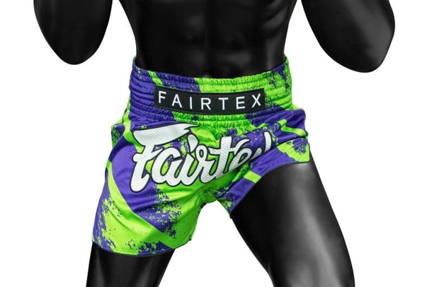 Fairtex "Street King" Green Muay Thai Shorts - MMA Warehouse