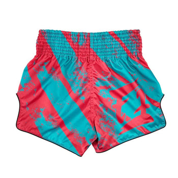 Fairtex "Street King" Pink/Blue Slim Fit Muay Thai Shorts