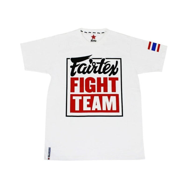 Fairtex - T Shirt - Fight Team - WHITE/RED - MMA Warehouse
