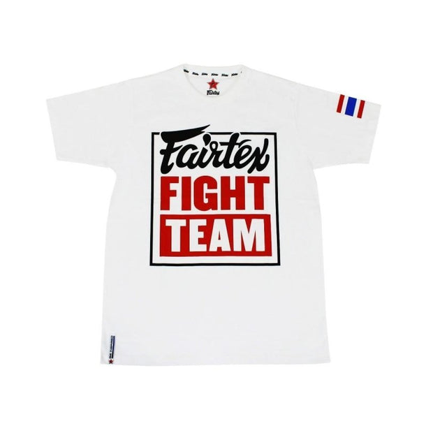 Fairtex - T Shirt - Fight Team - WHITE/RED - MMA Warehouse