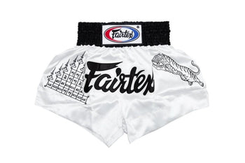 Fairtex Thai Talisman White Muay Thai Shorts