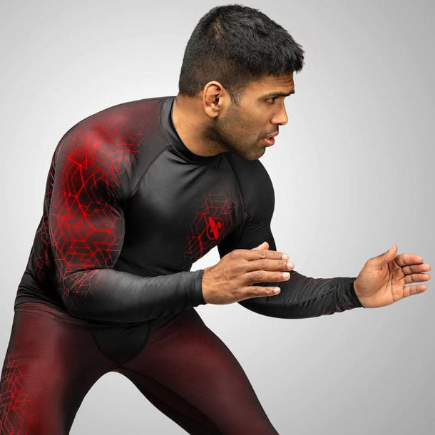 Hayabusa Geo Long Sleeve Rash Guard - MMA Warehouse