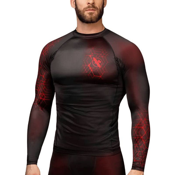 Hayabusa Geo Long Sleeve Rash Guard - MMA Warehouse