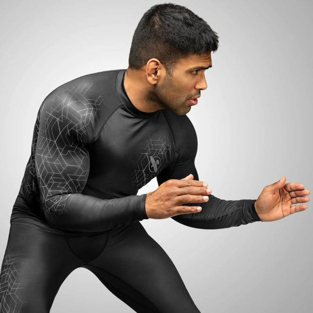 Hayabusa Geo Long Sleeve Rash Guard - MMA Warehouse