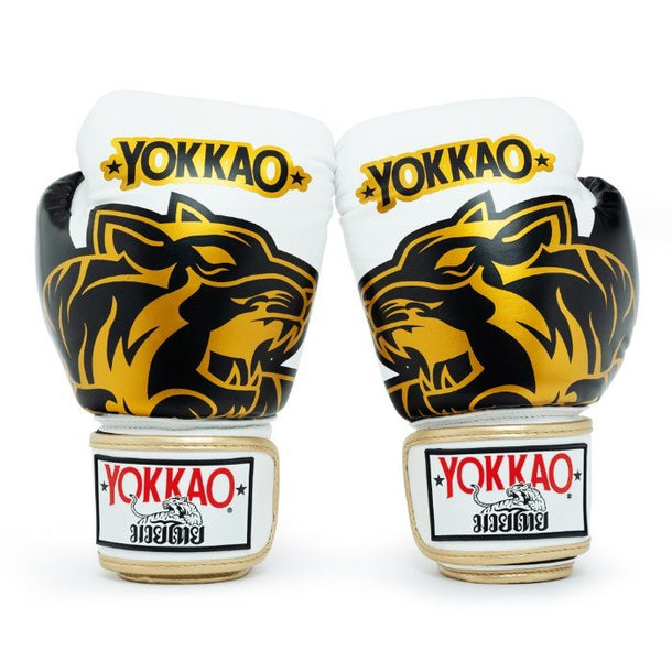 YOKKAO 'Original' Muay Thai Gloves - Gold - MMA Warehouse