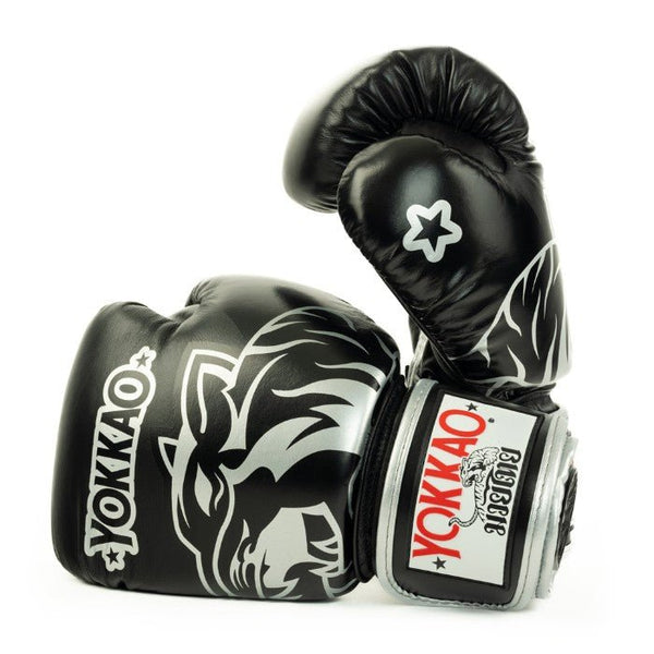 YOKKAO 'Original' Muay Thai Gloves - Silver - MMA Warehouse