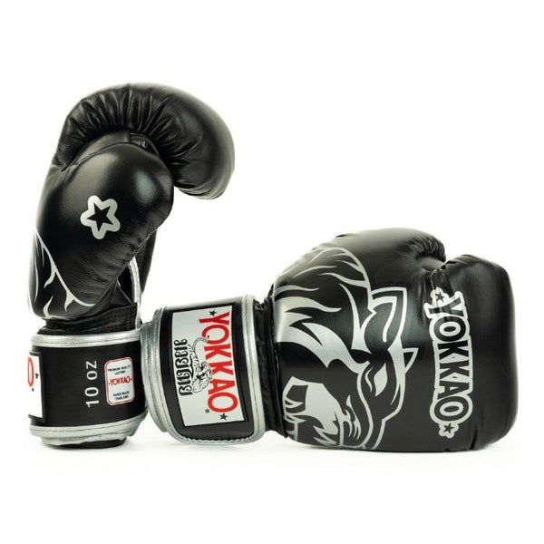 YOKKAO 'Original' Muay Thai Gloves - Silver - MMA Warehouse
