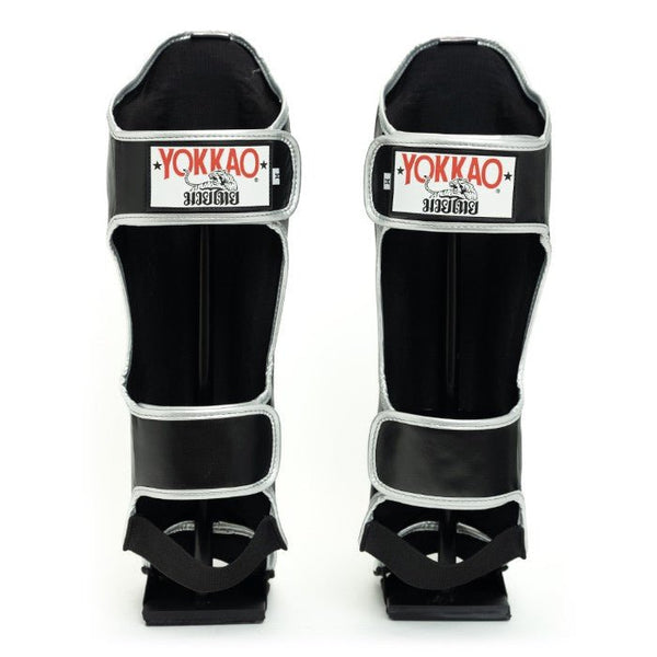 YOKKAO 'Original' Shin Guards - Silver - MMA Warehouse
