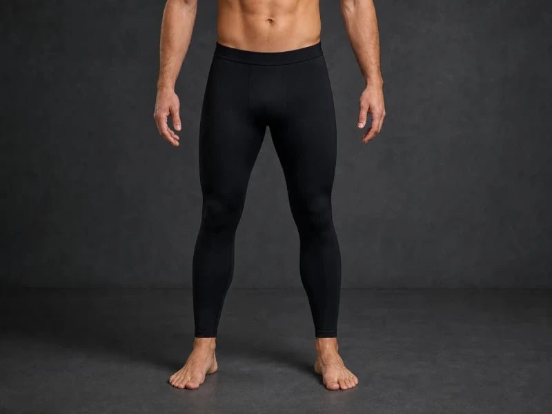 Athlete showing the correct level paths for waist and hip measurements