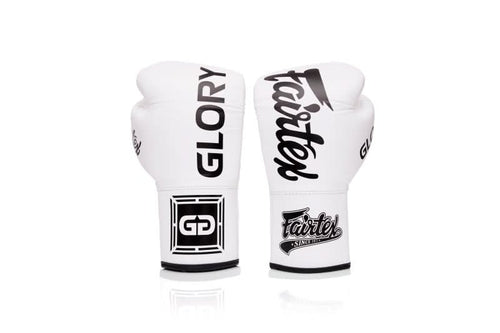 Fairtex BGLG1 Glory Laced Boxing Gloves - White