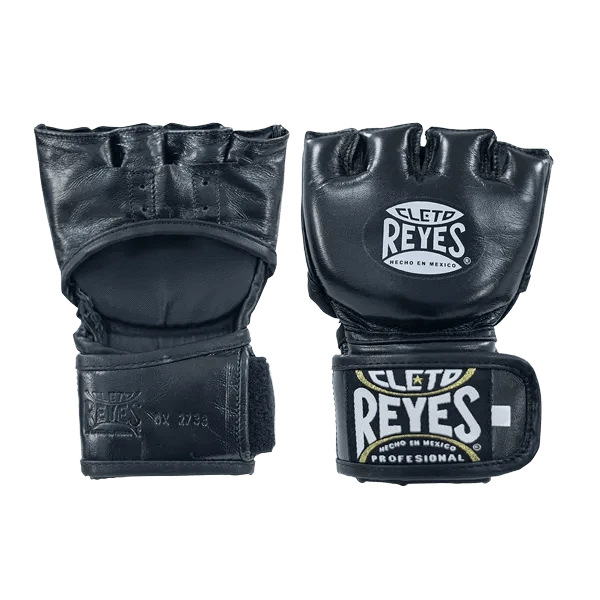 Cleto Reyes 'Black Mamba' MMA Pro Gloves (No Thumb) - Leather