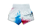 Fairtex "Acid Jazz" White Muay Thai Shorts - MMA Warehouse