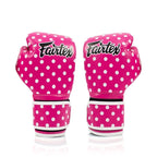 Fairtex BGV14P Microfiber Boxing Gloves - Vintage Art Polka Dot Edition - MMA Warehouse