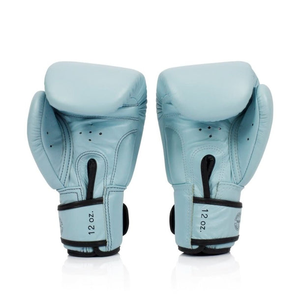 Fairtex BGV20 Limited Edition Pastel Blue Velcro Boxing Gloves - MMA Warehouse