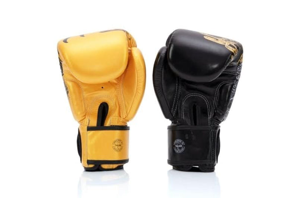Fairtex BGV26 Harmony Six Black - Gold Boxing Gloves - MMA Warehouse