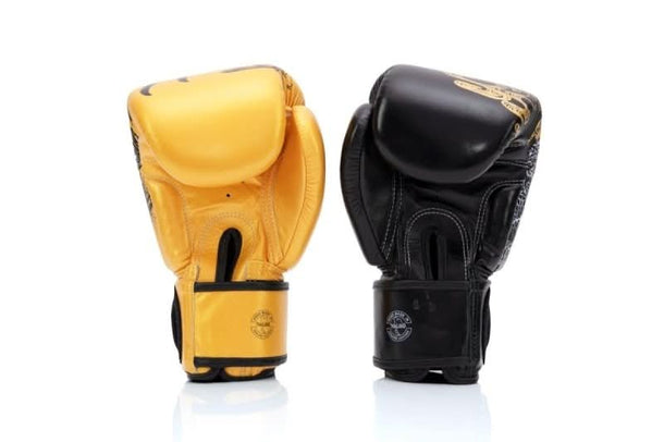 Fairtex BGV26 Harmony Six Black - Gold Boxing Gloves - MMA Warehouse