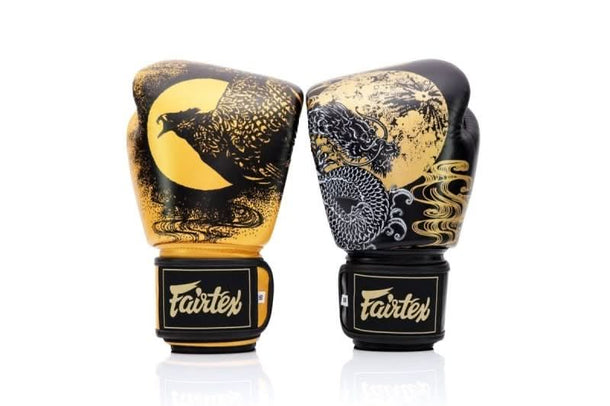 Fairtex BGV26 Harmony Six Black - Gold Boxing Gloves - MMA Warehouse