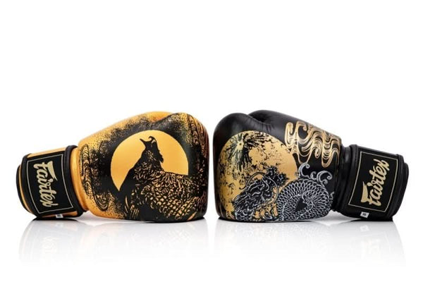 Fairtex BGV26 Harmony Six Black - Gold Boxing Gloves - MMA Warehouse