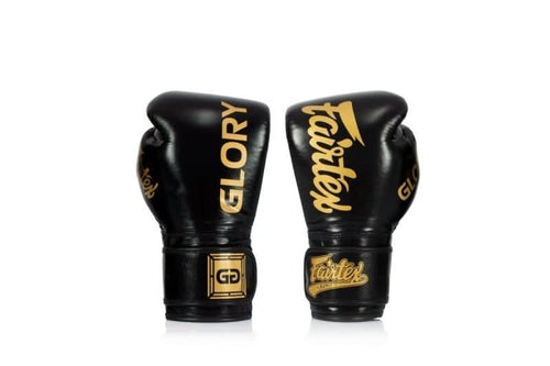 Fairtex BGVG1 Glory Black Boxing Gloves - MMA Warehouse