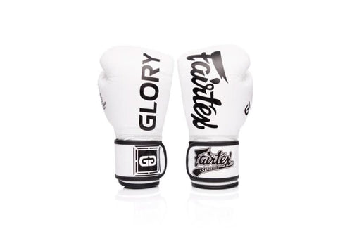 Fairtex BGVG1 Glory White Boxing Gloves - MMA Warehouse