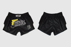 Fairtex Black Slim Cut Muay Thai Short - MMA Warehouse