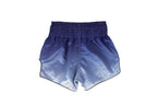 Fairtex Blue Fade Slim Cut Muay Thai Shorts - MMA Warehouse