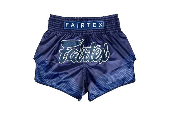 Fairtex "Blue Ocean" Slim Cut Muay Thai Shorts - MMA Warehouse