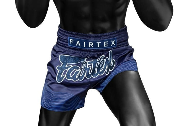Fairtex "Blue Ocean" Slim Cut Muay Thai Shorts - MMA Warehouse