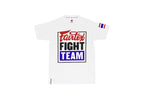 Fairtex Fight Team T-Shirt - White/Blue - MMA Warehouse