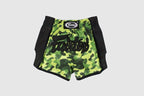 Fairtex Green Camo Slim Cut Kickboxing Shorts - MMA Warehouse