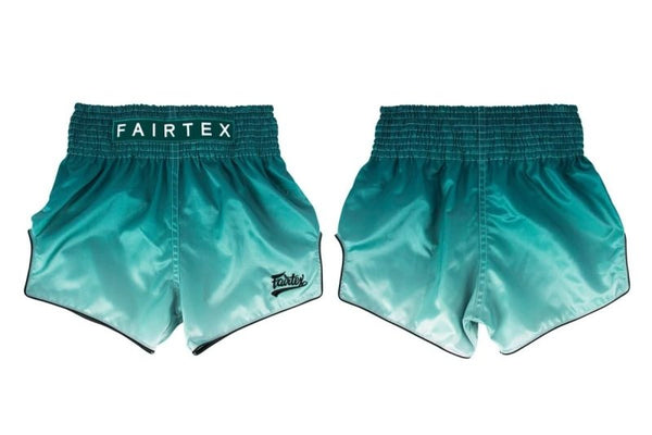 Fairtex Green Fade Slim Cut Muay Thai Shorts - MMA Warehouse