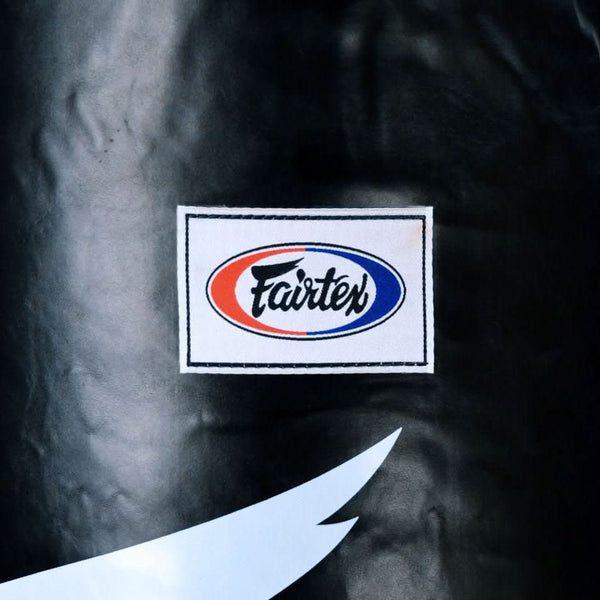 Fairtex HB6 Muay Thai Banana Bag - Unfilled - 6ft - Black - MMA Warehouse