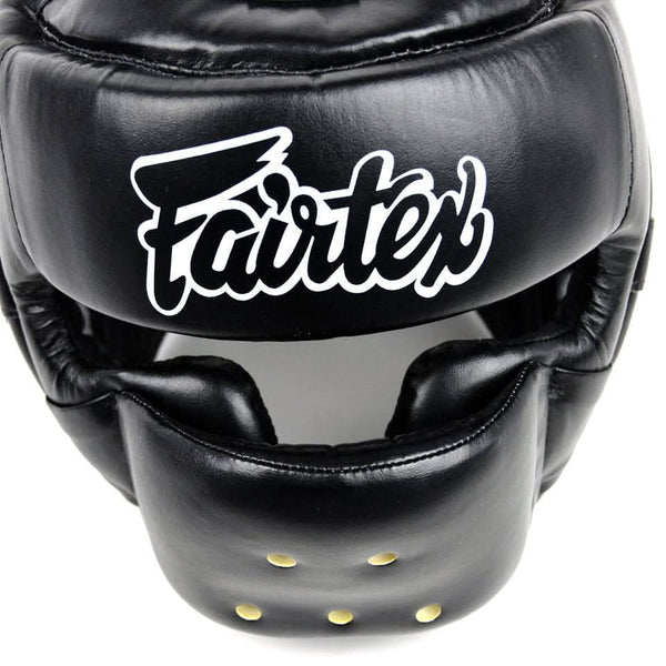 Fairtex HG14 Full Face Headguard - Black - MMA Warehouse