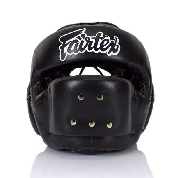 Fairtex HG14 Full Face Headguard - Black - MMA Warehouse