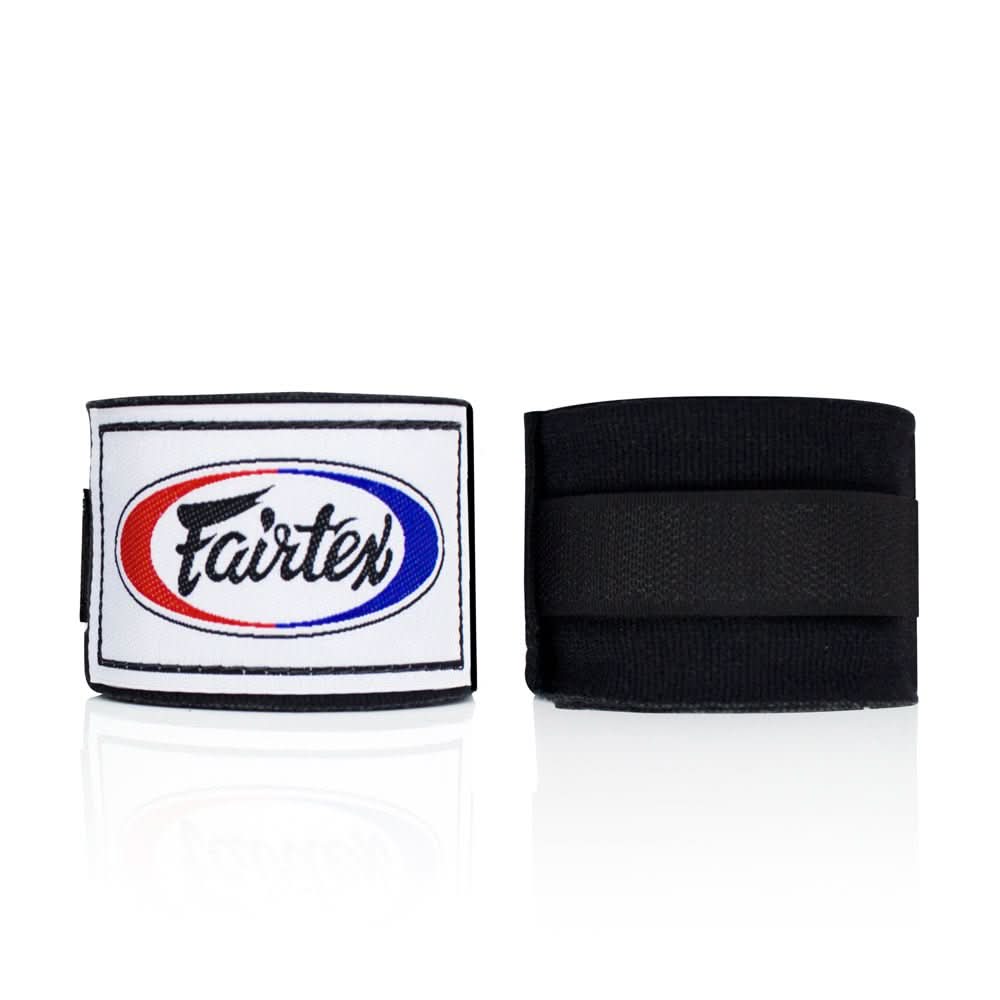 Fairtex HW2 Elastic Cotton Hand Wraps - Black/Red - 120